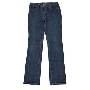 David Kahn Lauren Jeans Straight Leg Dark Wash Mid Rise Womens Size 10 Inseam 33